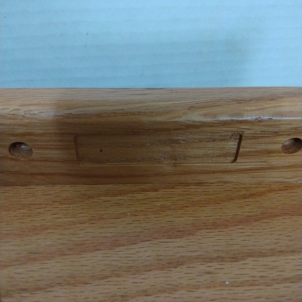 Solid Oak Revolving Tie Rack - Picture 3 of 9